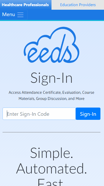 Animated Demo of Sign-in Process